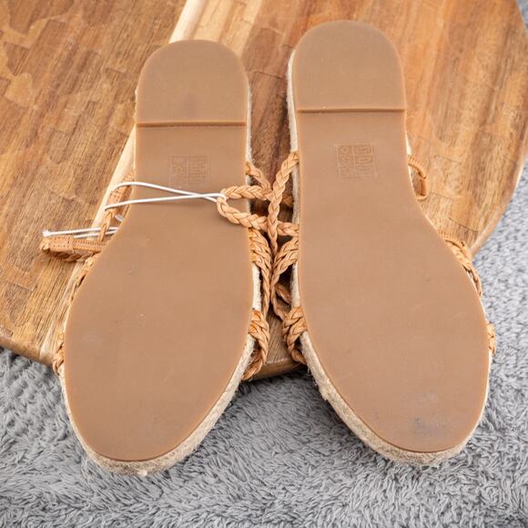 Madewell The Kathryn Espadrille Braided Leather Slide Sandals Womens 7 - Picture 5 of 5